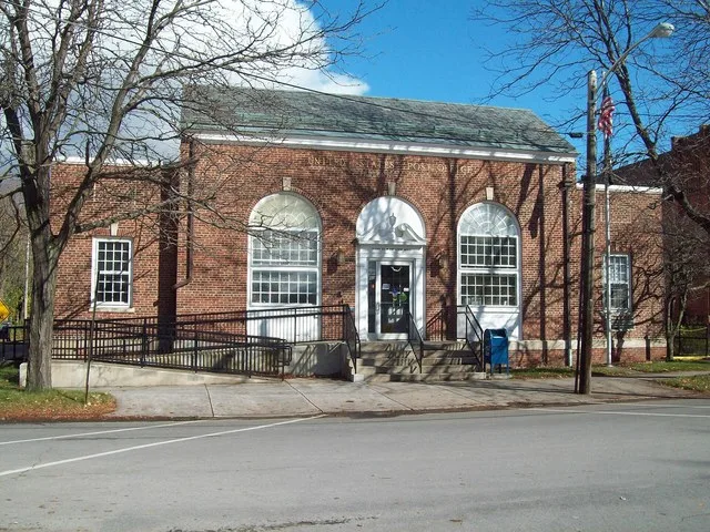 Fredonia U.S. Post Office — in Fredonia , New York. 1935 brick building by the WPA—Works Progress Administration . On the National Register of Historic Places in Chautauqua County...