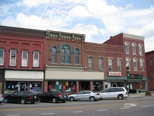 Downtown in Hornell, Steuben County, New York