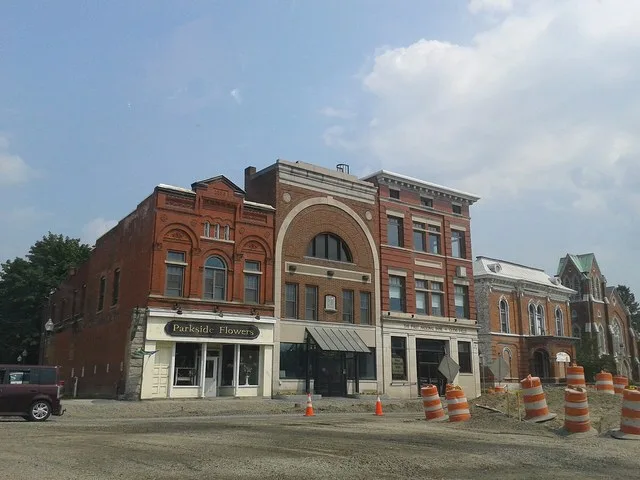 Buildings in Hudson Falls, New York Historic District, July, 2014
