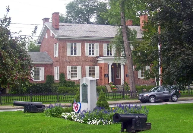 Main square in downtown Kinderhook , NY, USA, part of Kinderhook Village District