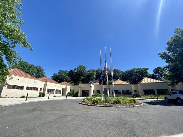 Kings Point Village Hall in the Incorporated Village of Kings Point, Long Island, New York. This photo was taken on June 17, 2021.