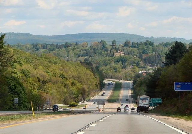 State Route 17 near Liberty, New York, USA