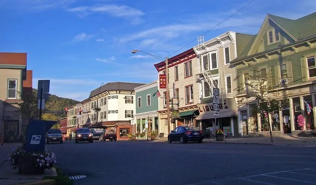 Downtown Margaretville , NY, USA