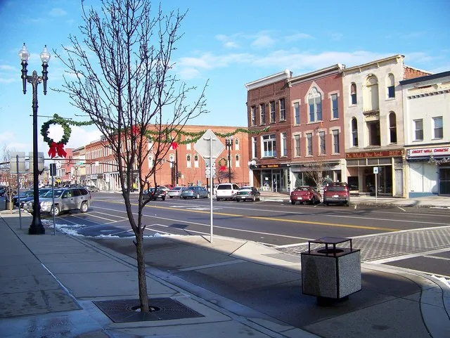 Medina, NY during the holidays