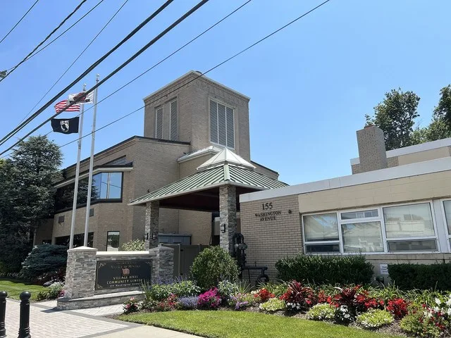 Mineola Village Hall in the Incorporated Village of Mineola, Long Island, New York on July 12, 2022.