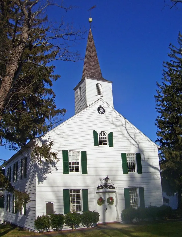 New Hempstead Presbyterian Church , near New City , NY, USA. Listed on the National Register of Historic Places as English Church and Schoolhouse