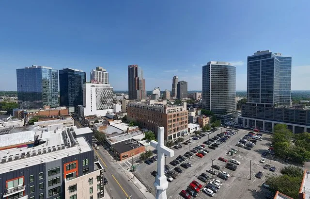 Skyline of New Rochelle, New York, USA