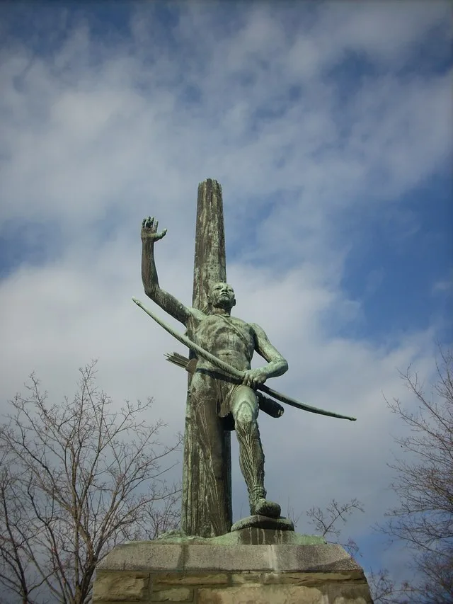 Painted Post monument in Painted Post, NY