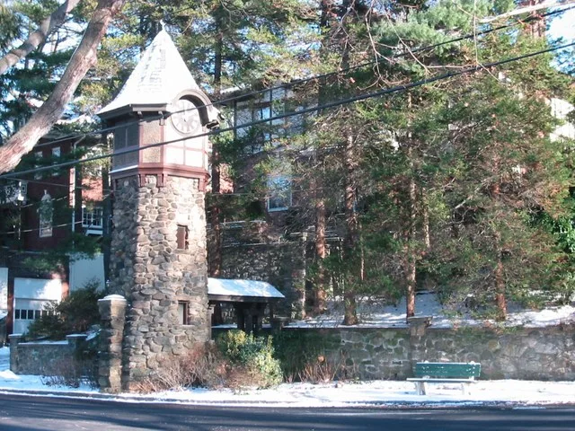 Clock tower on Harmon, Pelham USA clock tower on harmom