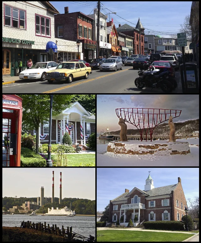 Montage of photos of Port Jefferson, NY