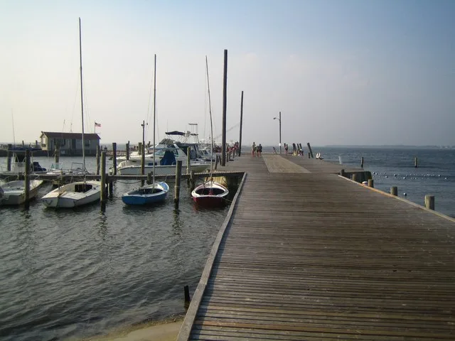 The dock at Saltaire, Fire Island.