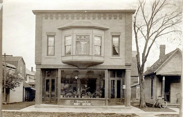 Savona, New York store on real photo postcard