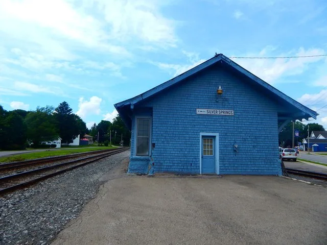 Silver Springs station on the Erie Railroad in Silver Springs, New York .