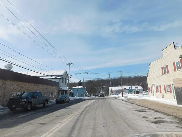 Chautauqua County Route 77 in Sinclairville, New York .