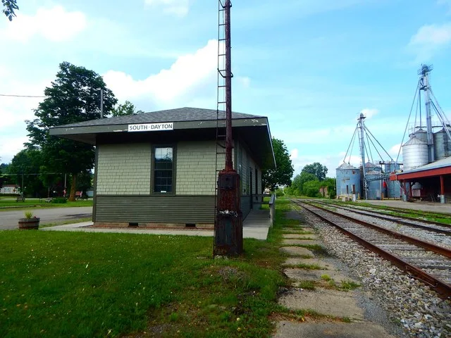 South Dayton station for the Buffalo and Southwestern Railroad in South Dayton, New York .