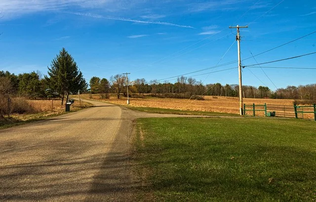 Junction of driveway to home where Michele Anne Harris was living as of September 11, 2001 , with her estranged husband Cal and their children. She was last confirmed to have been...