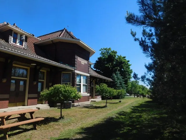 Springville, New York 's Buffalo, Rochester and Pittsburgh Railroad station in June 2016.