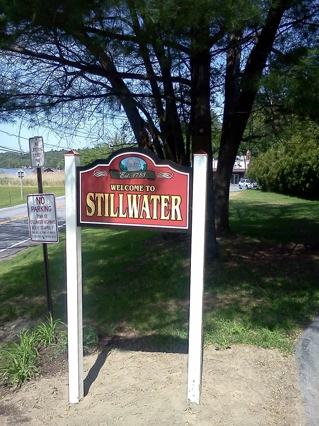 Welcome to Stillwater, New York sign, May 2012