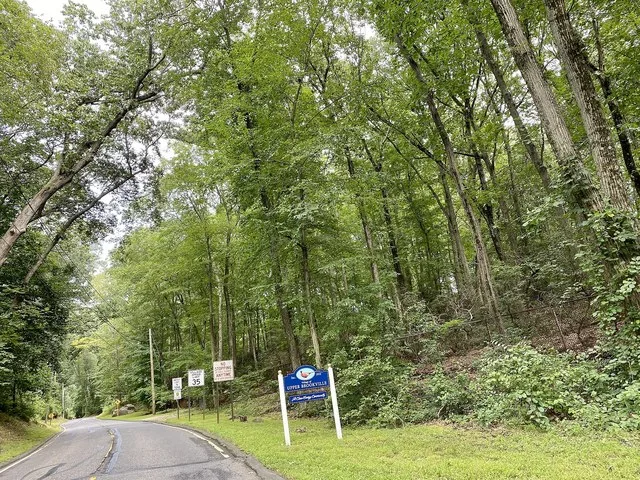 A welcome sign to Upper Brookville, Long Island, New York on August 29, 2021.