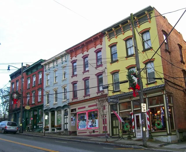 Buildings in downtown Wappingers Falls , NY, USA, part of the Wappingers Falls Historic District