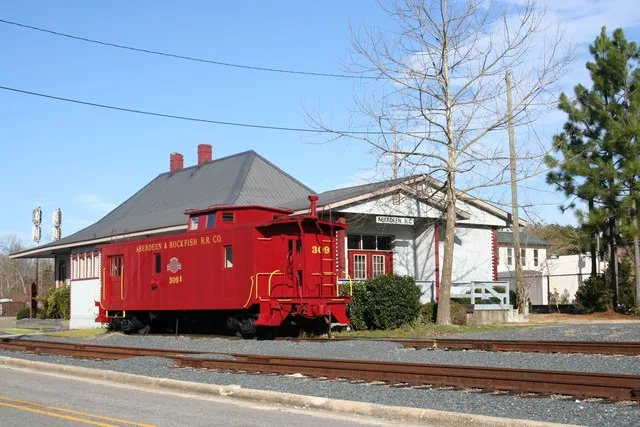 2007 Aberdeen North Carolina Train Station with Caboose