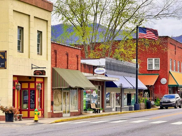 Downtown Andrews, North Carolina, in Cherokee County