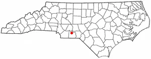 Adapted from Wikipedia's NC county maps by Seth Ilys.