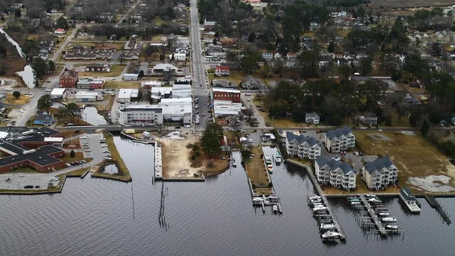View of downtown and the town dock