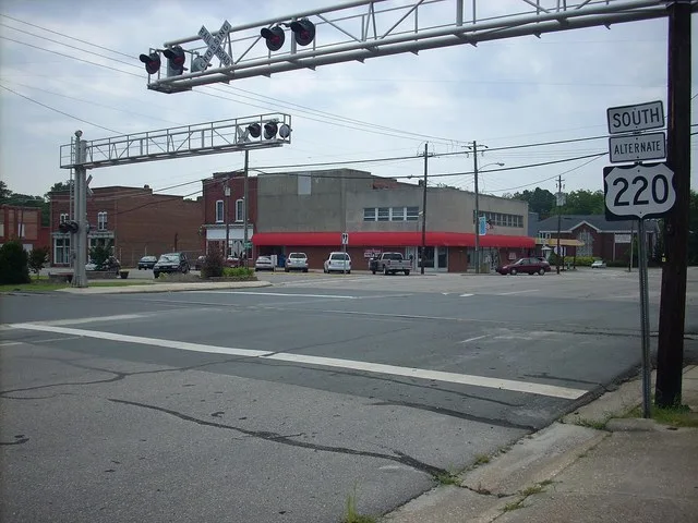 The central part of Candor, North Carolina