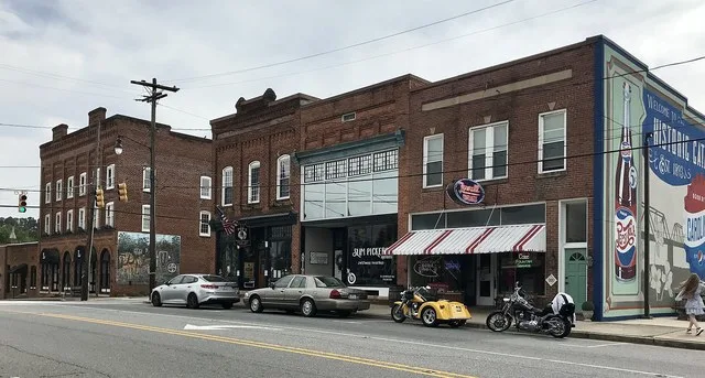 Buildings in downtown Catawba, North Carolina