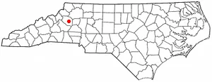 Adapted from Wikipedia's NC county maps by Seth Ilys.