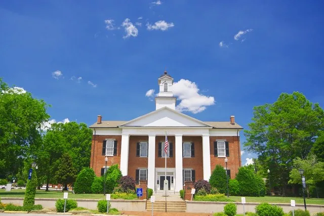 Polk County Courthouse in Columbus, North Carolina, United States.