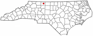 Adapted from Wikipedia's NC county maps by Seth Ilys.