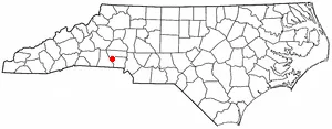 Adapted from Wikipedia's NC county maps by Seth Ilys.