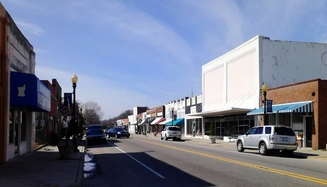 View of downtown Fair Bluff, North Carolina