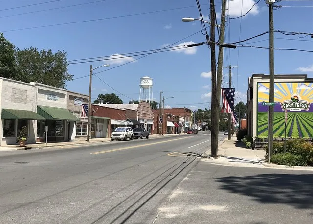 Downtown Faison as seen from West Main Street