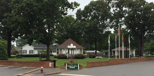 Our hometown park. A place to relax with friends and family ... or have a middle school graduation outdoors.