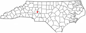 Adapted from Wikipedia's NC county maps by Seth Ilys.