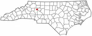 Adapted from Wikipedia's NC county maps by Seth Ilys.