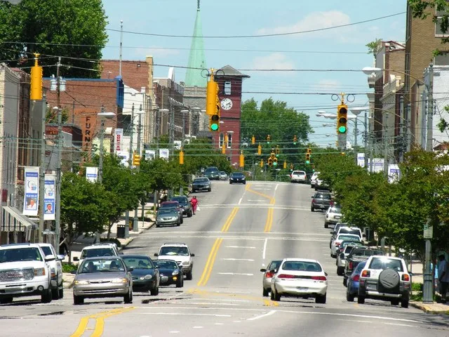 Henderson Central Business Historic District, Garnett St. from Church to Young Sts. Henderson