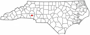 Adapted from Wikipedia's NC county maps by Seth Ilys.