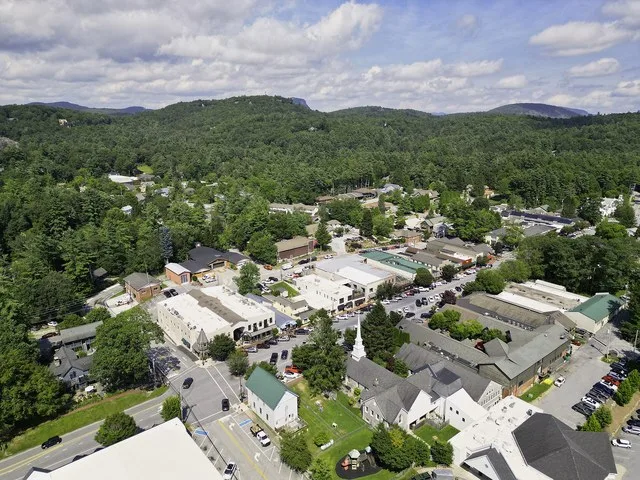The town of Highlands, North Carolina, in Macon County