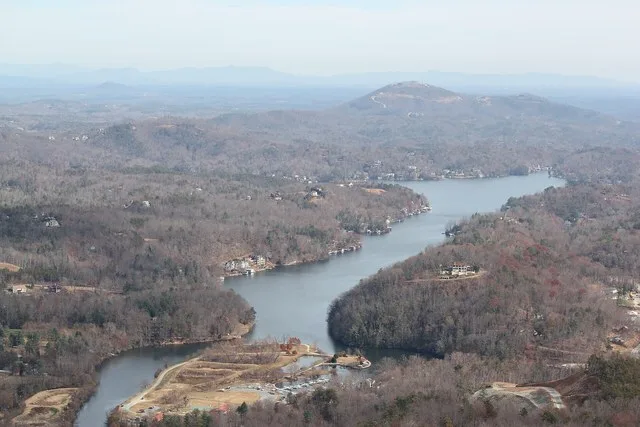 View of Lake Lure from Chimney Rock