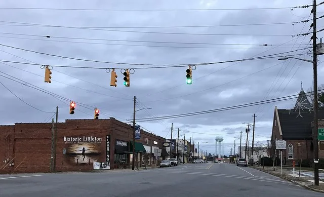 Littleton downtown along U.S. Route 158