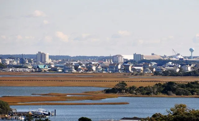 Morehead City, North Carolina, seen from Atlantic Beach