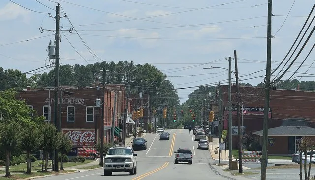 North Carolina Highway 73 East in Montgomery County, North Carolina.