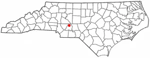 Adapted from Wikipedia's NC county maps by Seth Ilys.