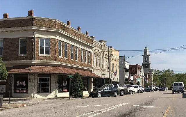 Street in downtown Oxford, North Carolina