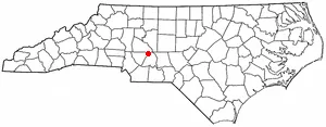 Adapted from Wikipedia's NC county maps by Seth Ilys.