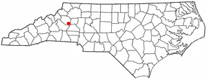 Adapted from Wikipedia's NC county maps by Seth Ilys.